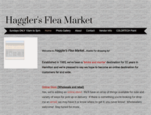 Tablet Screenshot of hagglersfleamarket.ca